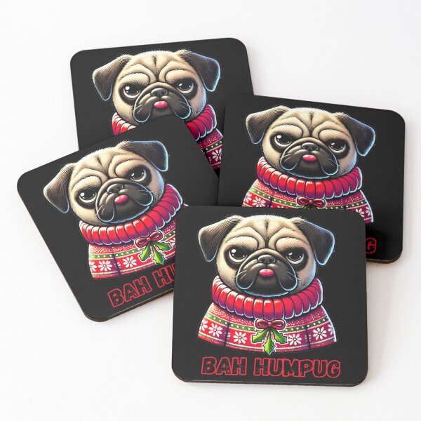 Item preview, Bah Humpug – Funny Pug Christmas Design designed and sold by Dantin.