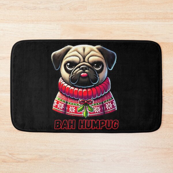 Item preview, Bah Humpug – Funny Pug Christmas Design designed and sold by Dantin.
