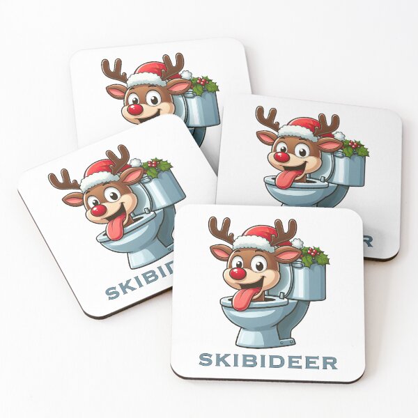 Item preview, skibideer red nosed raindeer designed and sold by digilabs.
