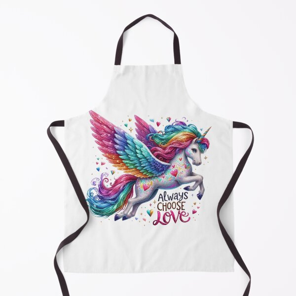 Item preview, Always choose Love  - unicorn - colorful motivational quote design designed and sold by Dominika Farkašová.