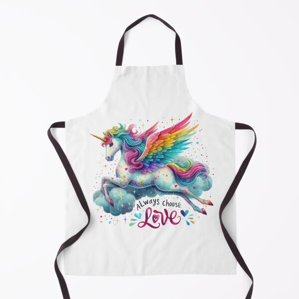 Item preview, Always choose Love  - unicorn - colorful motivational quote design designed and sold by Dominika Farkašová.