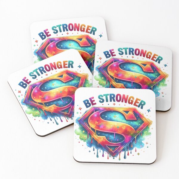Item preview, Be stronger - colorful motivational quote design designed and sold by Dominika Farkašová.