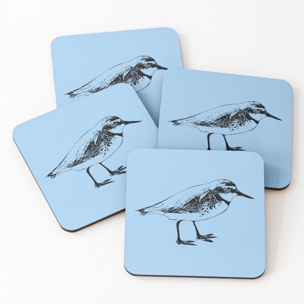 Item preview, Wrybill Plover Black Design designed and sold by designsasstultd.