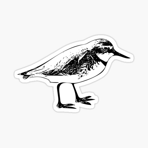 Item preview, Wrybill Plover Black Design  designed and sold by designsasstultd.
