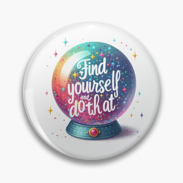 Item preview, Find Yourself and do that  -snow globe - colorful motivational quote design designed and sold by Dominika Farkašová.