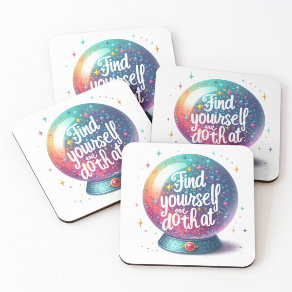 Item preview, Find Yourself and do that  -snow globe - colorful motivational quote design designed and sold by Dominika Farkašová.