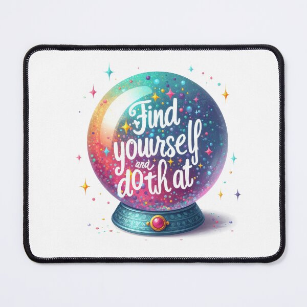 Item preview, Find Yourself and do that -snow globe - colorful motivational quote design designed and sold by Dominika Farkašová.