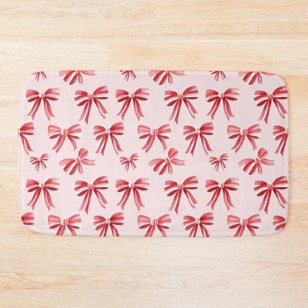 Item preview, Seamless pattern of red and white decorative bows  designed and sold by MiraCleAI.
