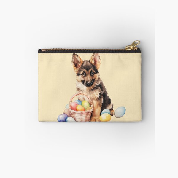 Item preview, Easter German Shepherd with easter egg basket designed and sold by Daydreamsatdawn.