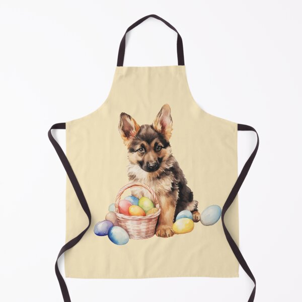 Item preview, Easter German Shepherd with easter egg basket designed and sold by Daydreamsatdawn.