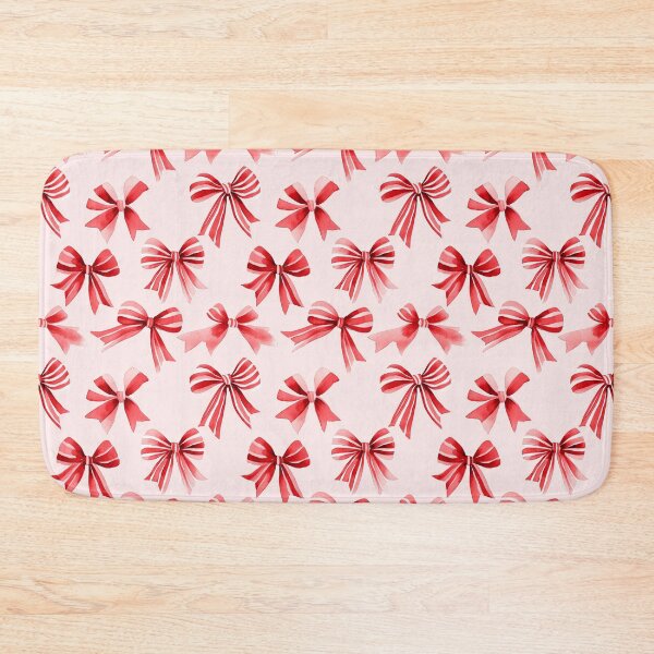 Item preview, Seamless pattern of red and white decorative bows  designed and sold by MiraCleAI.