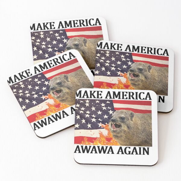 Item preview, Make America Awawa Again Hyrax Meme Graphic shirt designed and sold by wawawover.