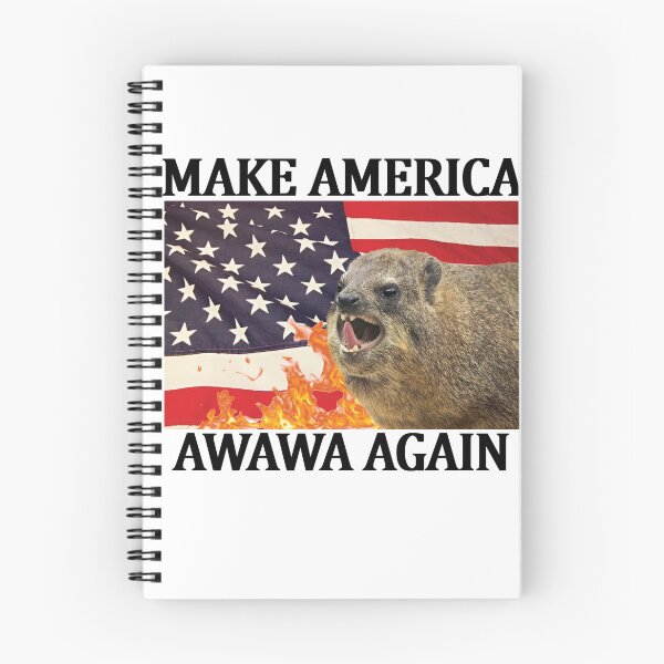Item preview, Make America Awawa Again Hyrax Meme Graphic shirt designed and sold by wawawover.