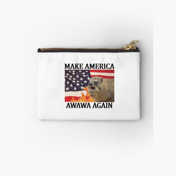 Item preview, Make America Awawa Again Hyrax Meme Graphic shirt designed and sold by wawawover.