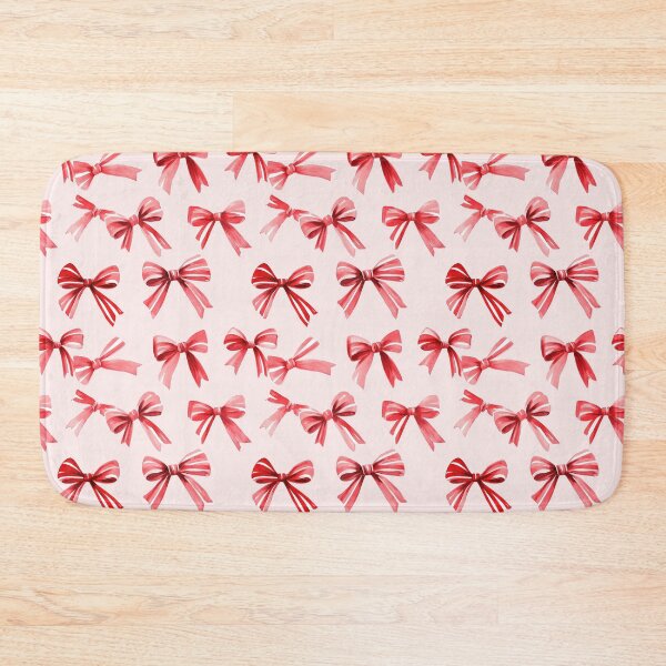 Item preview, Seamless pattern of red and white decorative bows  designed and sold by MiraCleAI.