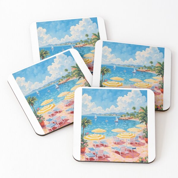 Item preview, French Riviera - Nice Travel Poster designed and sold by Arctic frame studio.