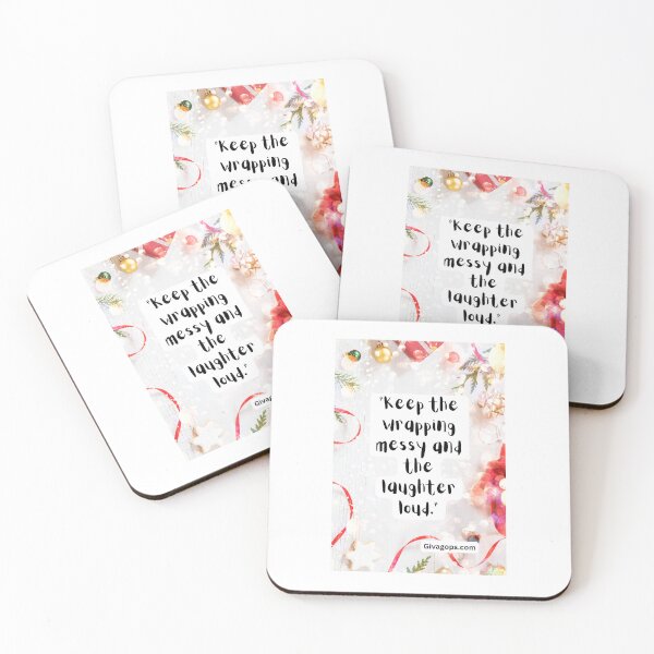 Item preview, "Keep the wrapping messy and the laughter loud." designed and sold by CUTESTUFFnow.