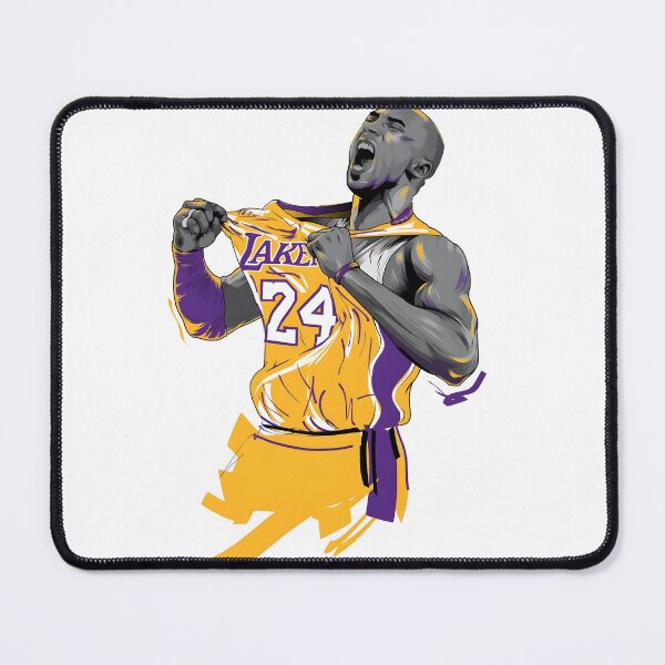 Item preview, Basketball Legend Laker 24 yellow jersey sport hero art designed and sold by The-Diamond-Art.