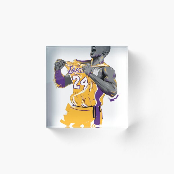 Item preview, Basketball Legend Laker 24 yellow jersey sport hero art designed and sold by The-Diamond-Art.