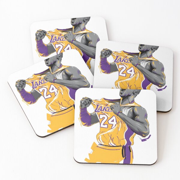 Item preview, Basketball Legend Laker 24 yellow jersey sport hero art designed and sold by The-Diamond-Art.