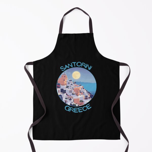 Item preview, Santorini in Greece Retro Art Travel Emblem designed and sold by MaateoDesign.