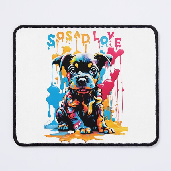 Item preview, Puppy Dog with splashing color art designed and sold by PinnyPxStudio.