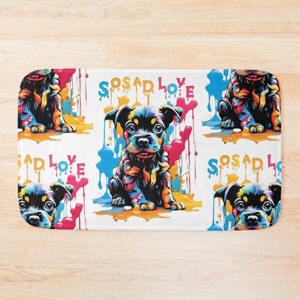 Item preview, Puppy Dog with splashing color art designed and sold by PinnyPxStudio.