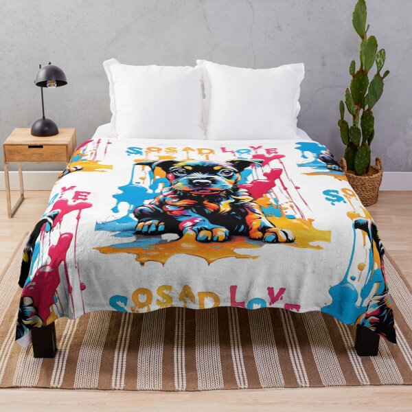 Item preview, Puppy Dog with splashing color art designed and sold by PinnyPxStudio.