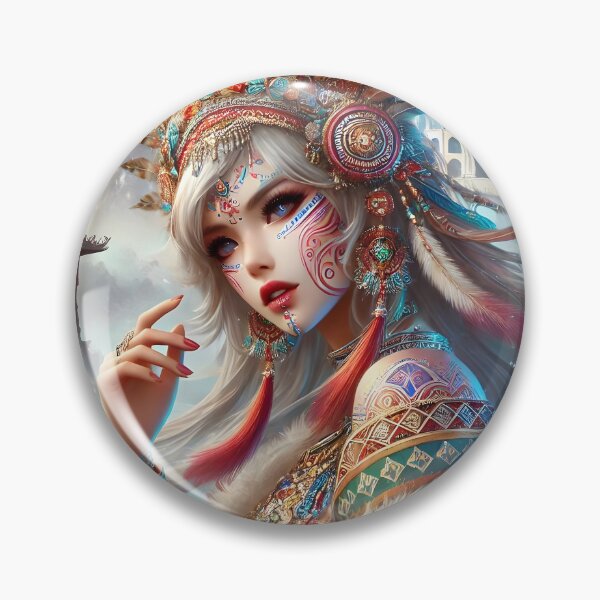 Item preview, “Enchanted Fusion: Tribal Beauty and Mystical Elegance” designed and sold by The-Diamond-Art.