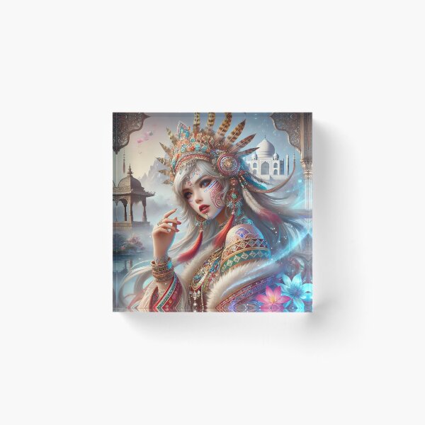 Item preview, “Enchanted Fusion: Tribal Beauty and Mystical Elegance” designed and sold by The-Diamond-Art.