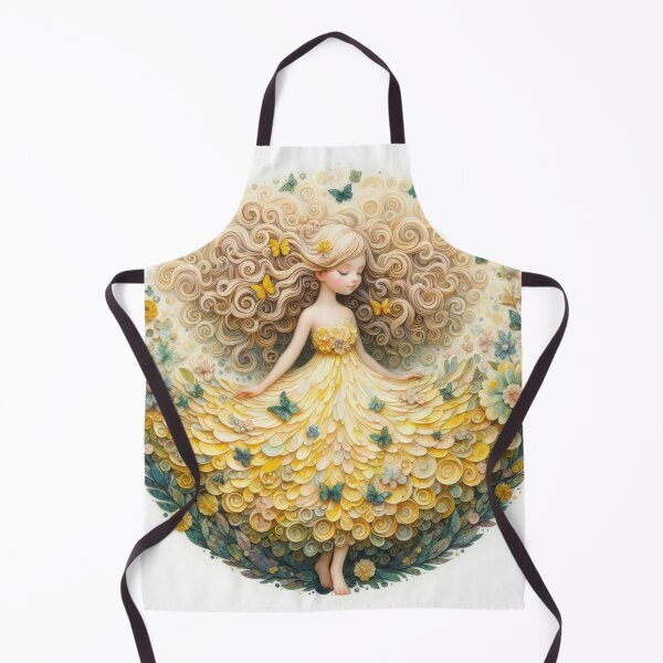 Item preview, Whimsical Nature Goddess in a Floral Dress designed and sold by ideandesign.