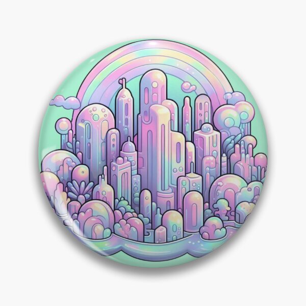 Item preview, Iridescent Underwater Bubble City designed and sold by Kawaiidiss.