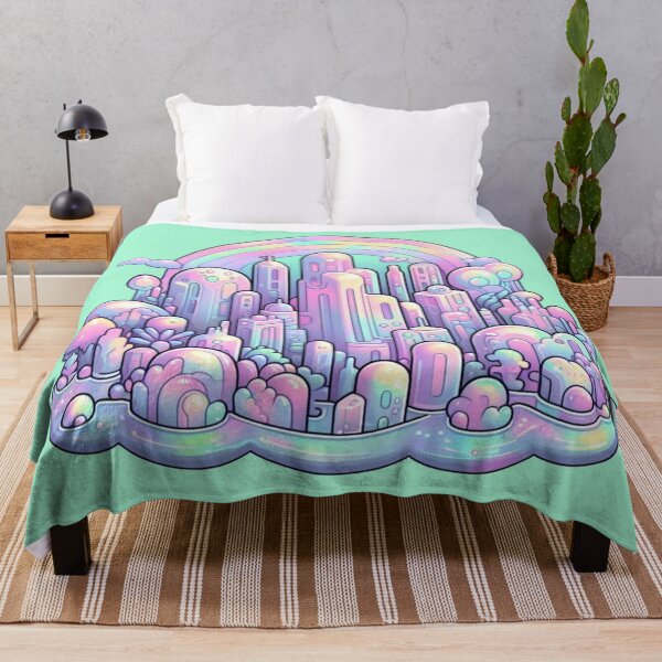 Item preview, Iridescent Underwater Bubble City designed and sold by Kawaiidiss.