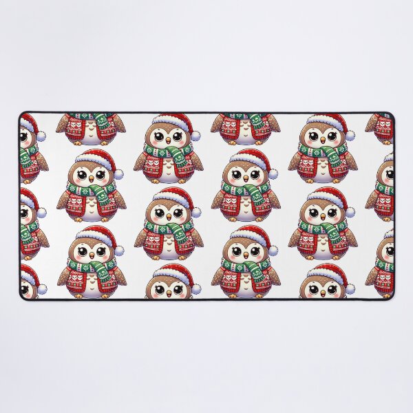 Item preview, Festive Owl in Christmas Sweater and Hat designed and sold by Chokhdi289shop.