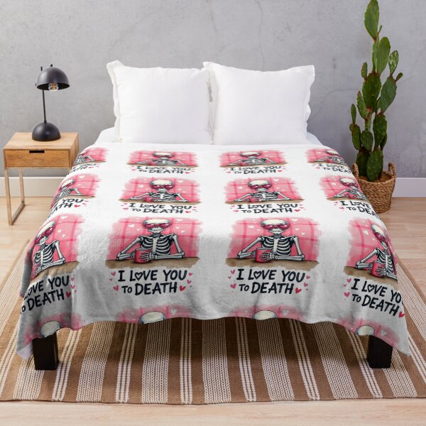 Item preview, I Love you to death - skeleton - valentine design  designed and sold by Dominika Farkašová.