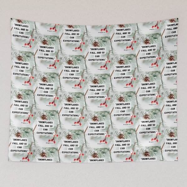 Item preview, "Snowflakes fall, and so can expectations." designed and sold by CUTESTUFFnow.