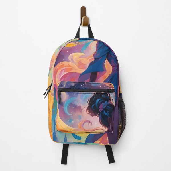 Item preview, Cosmic Muse with Vibrant Swirls and Enchanted Skyline designed and sold by ArtsyWishesShop.