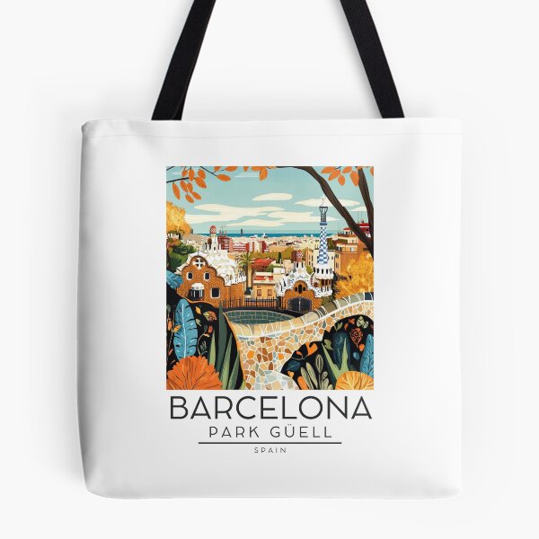 Item preview, An Illustration of Park Güell - Barcelona - Spain  designed and sold by GoodOldVintage.