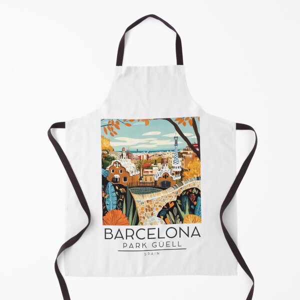 Item preview, An Illustration of Park Güell - Barcelona - Spain designed and sold by GoodOldVintage.