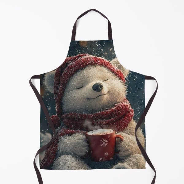 Artikelvorschau, Kleiner süßer Bär in der Weihnachtszeit mit einer Tasse Kaffee entworfen und verkauft von goodfell4s.