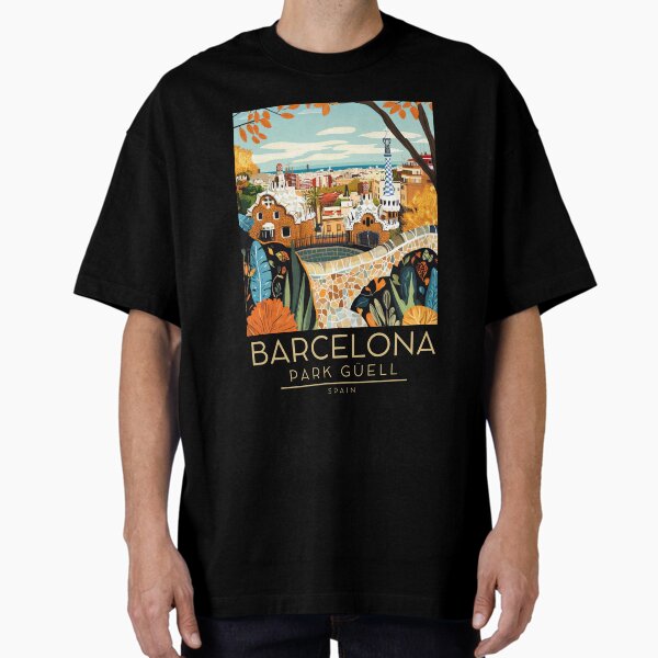 Item preview, An Illustration of Park Güell - Barcelona - Spain  designed and sold by GoodOldVintage.