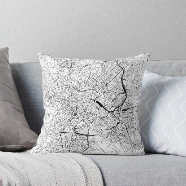 Item preview, Rome White Map designed and sold by multiplicitymap.