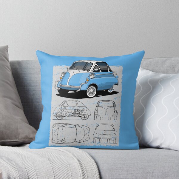 Item preview, The cutest car in history and its technical drawing designed and sold by designjaag.