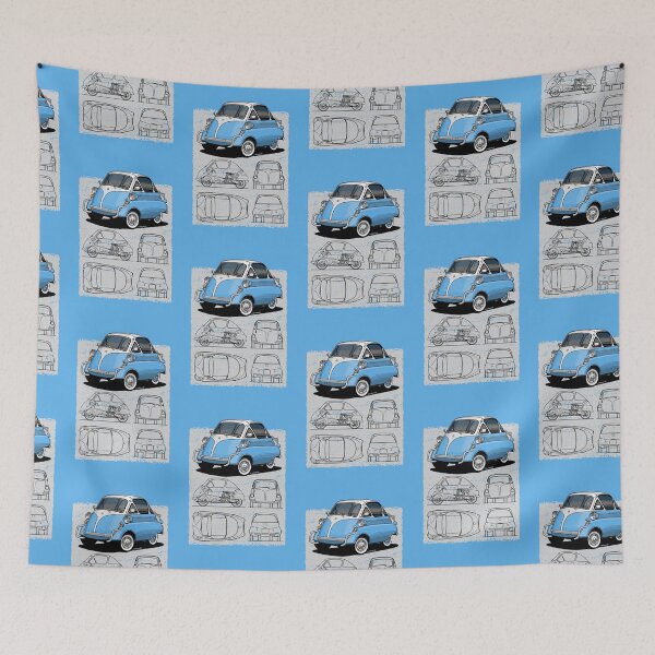 Item preview, The cutest car in history and its technical drawing designed and sold by designjaag.