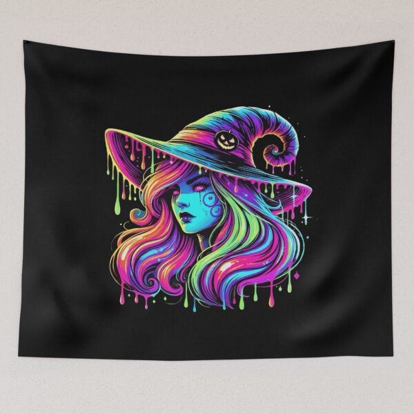 Item preview, Neon Witch Drip Art designed and sold by Ali Zaed.