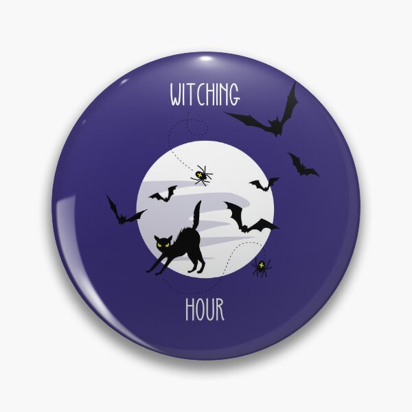 Item preview, witching hour - black cat, spiders, bats and moon designed and sold by kobyakov.