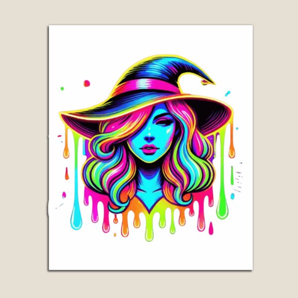 Artikelvorschau, Neon Witch Drip Art entworfen und verkauft von Ali Zaed.