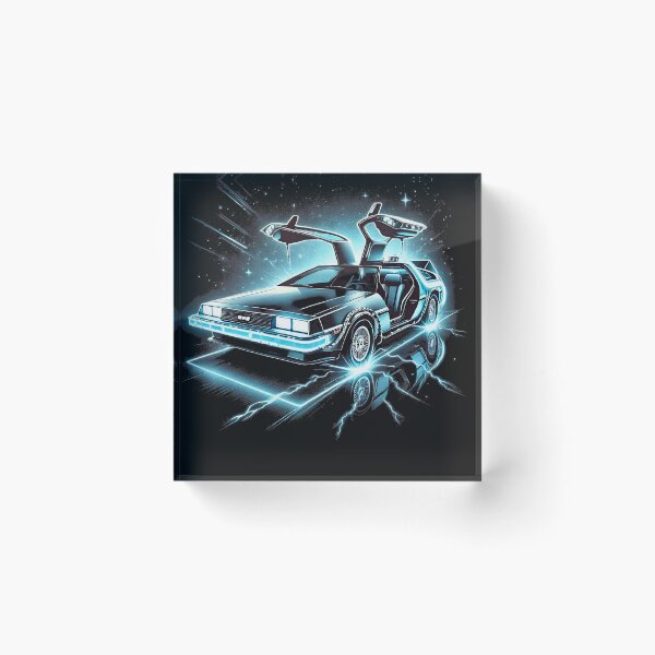 Item preview, Delorean Time Machine Vector Art designed and sold by neildoch.
