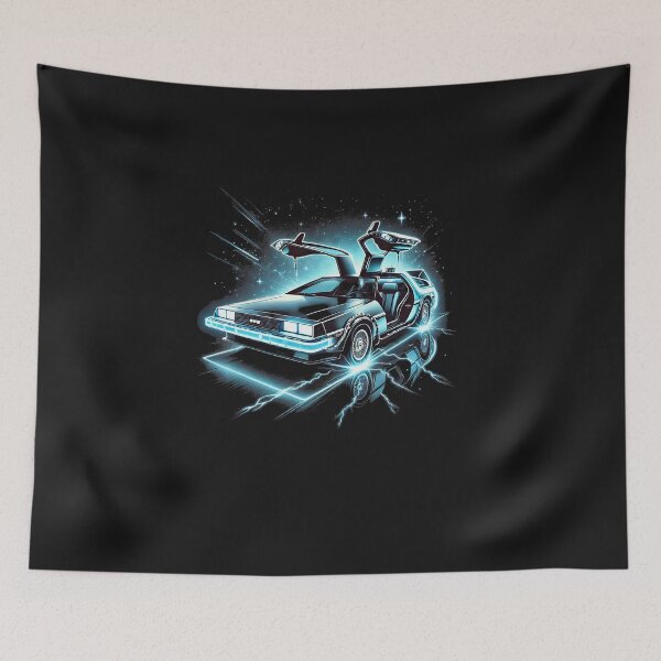 Item preview, Delorean Time Machine Vector Art designed and sold by neildoch.