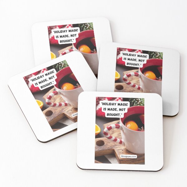 Item preview, "Holiday magic is made, not bought." designed and sold by CUTESTUFFnow.